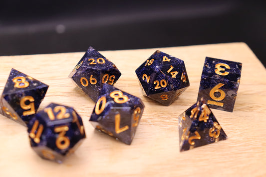 Dice, Blue Goldstone