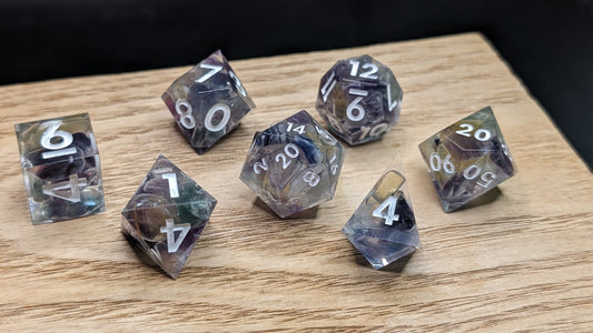 Dice, Mixed Fluorite